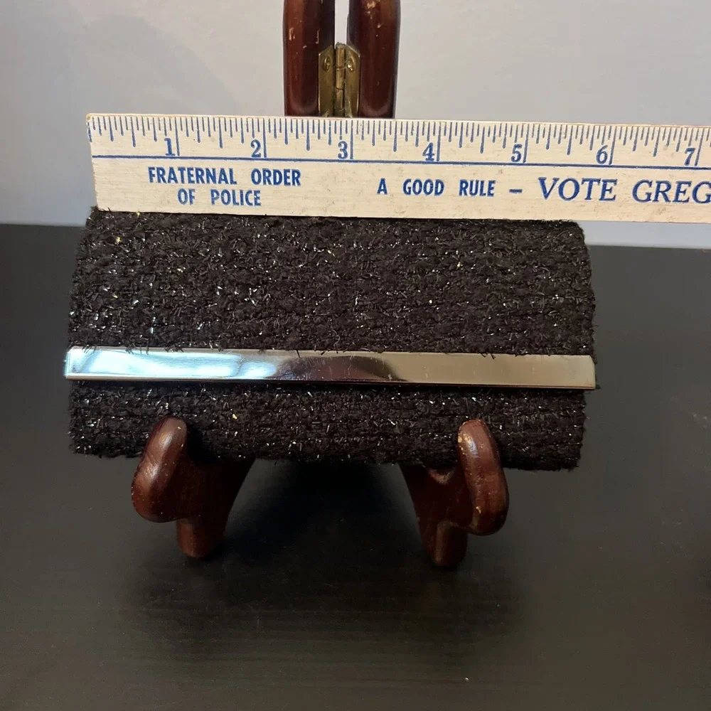 Clutch Purse Black Magnetic‎ Latch